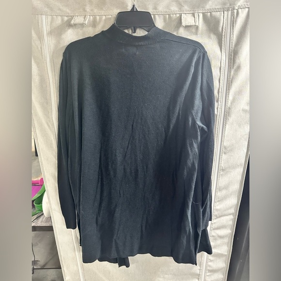 Old Navy Black Long Cardigan With Pockets Size XL Knitted Workwear Spring - Picture 4 of 5